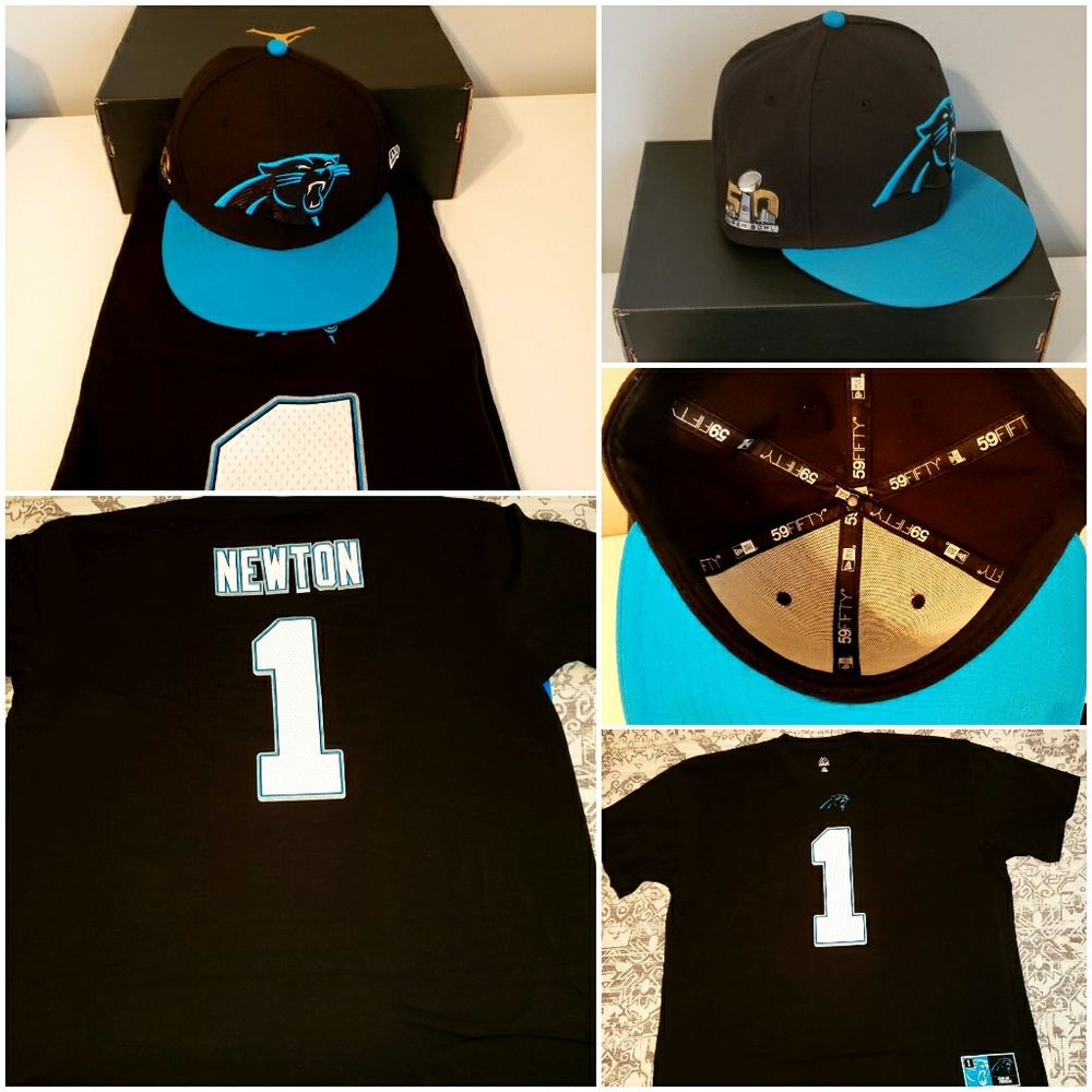 3XL Majestic Carolina Panther Jersey T-Shirt